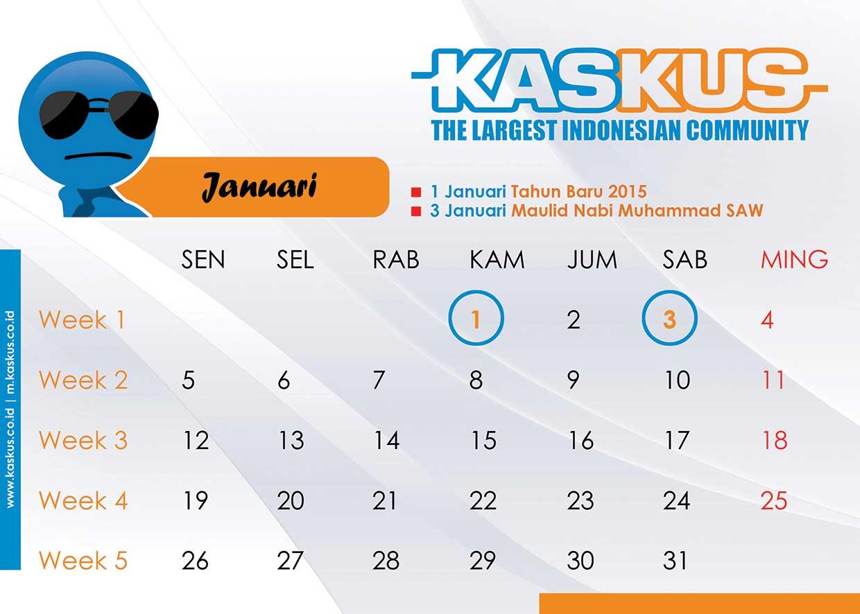 Yuuk Gan 'n Sist, kita bikin kalender KASKUS 2015 desain dari ane!