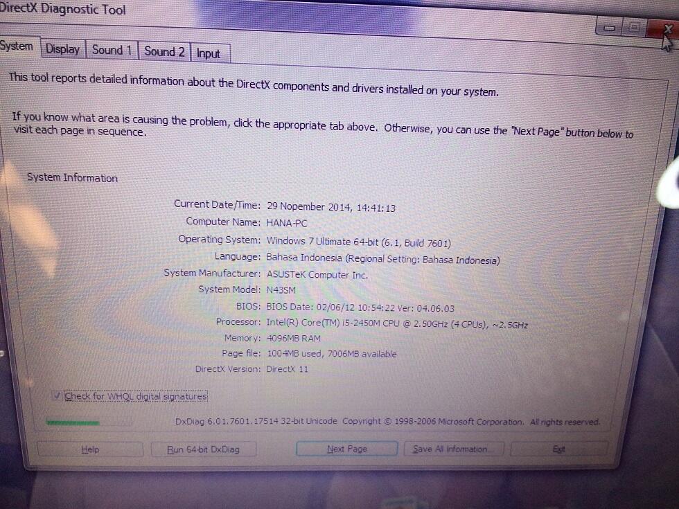 WTS : Laptop / notebook ASUS N43SL 2nd murmer, siapa cepat dia dapat, buruan gan :D