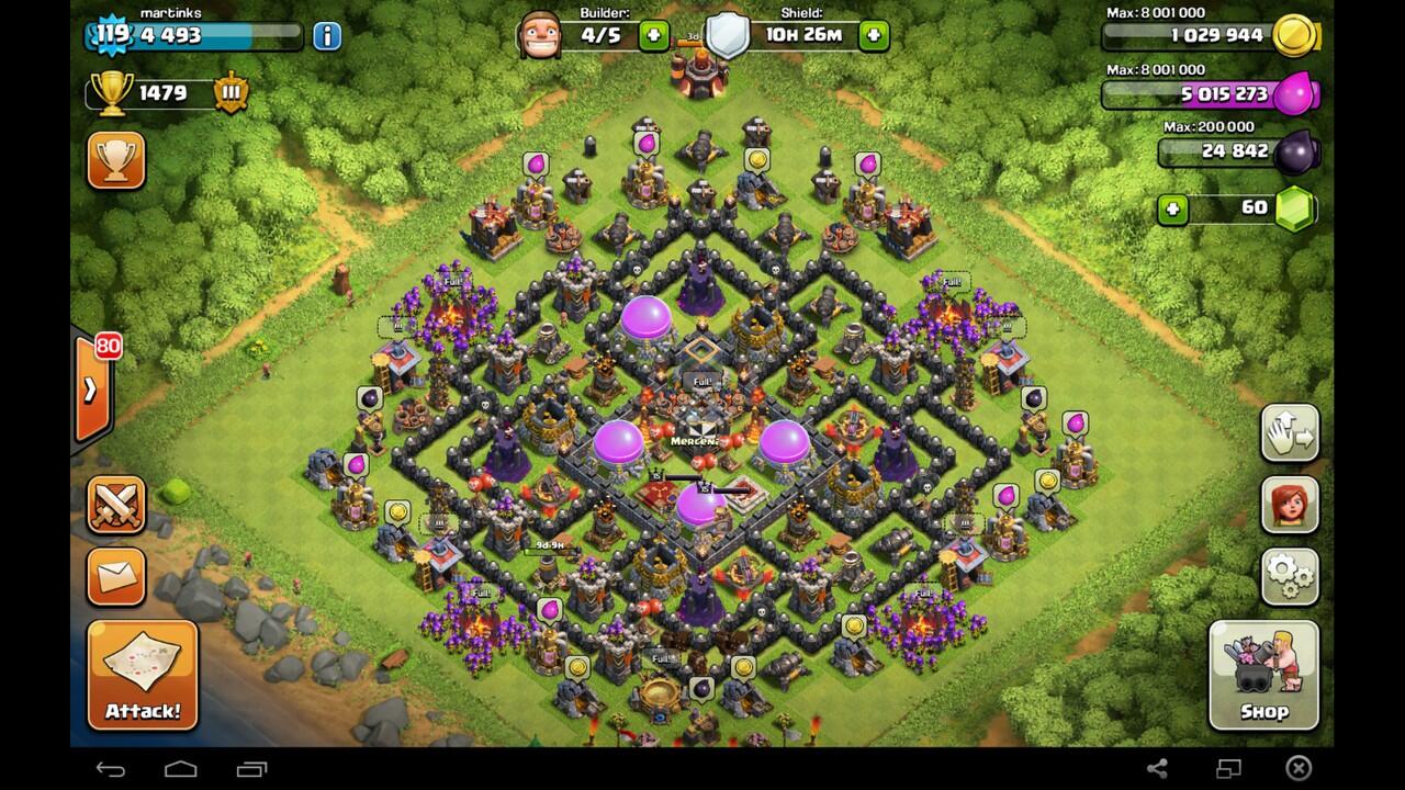 Jual ID COC TH 10 lv 119 ( PENSIUN )