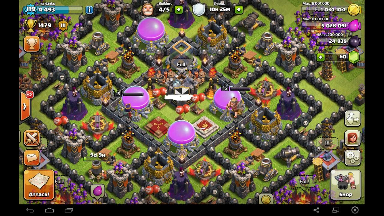 Jual ID COC TH 10 lv 119 ( PENSIUN )