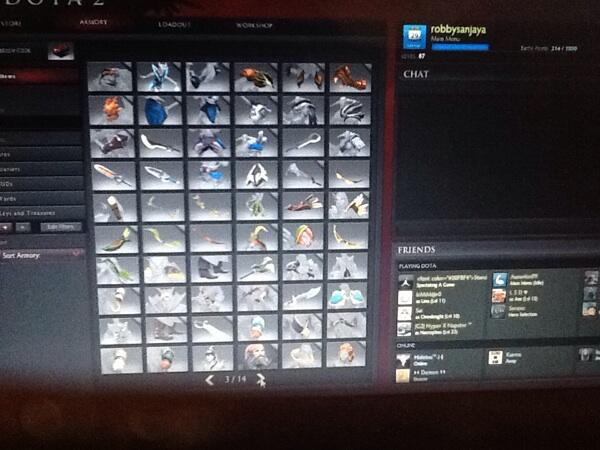 ID DOTA 2 full item set level 87 mantap nego suka-suka
