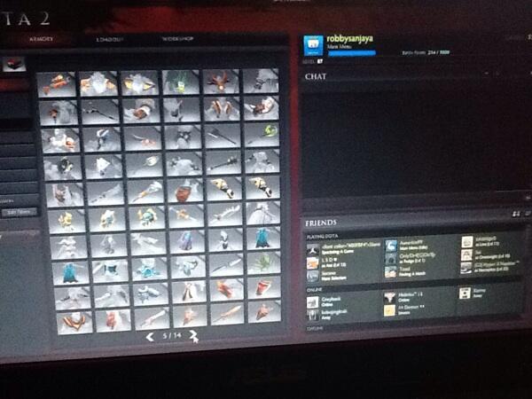 ID DOTA 2 full item set level 87 mantap nego suka-suka