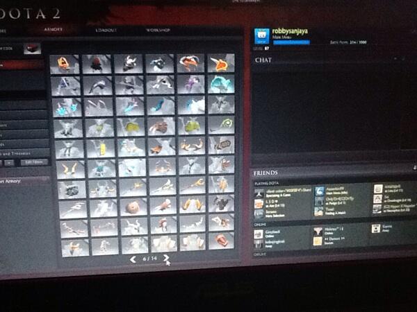 ID DOTA 2 full item set level 87 mantap nego suka-suka