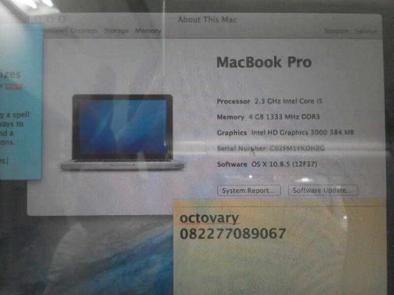 Macbook Pro Core i5 Fullset