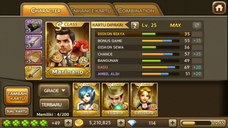 Jual ID Game Line Get Rich level maksimal Bandung