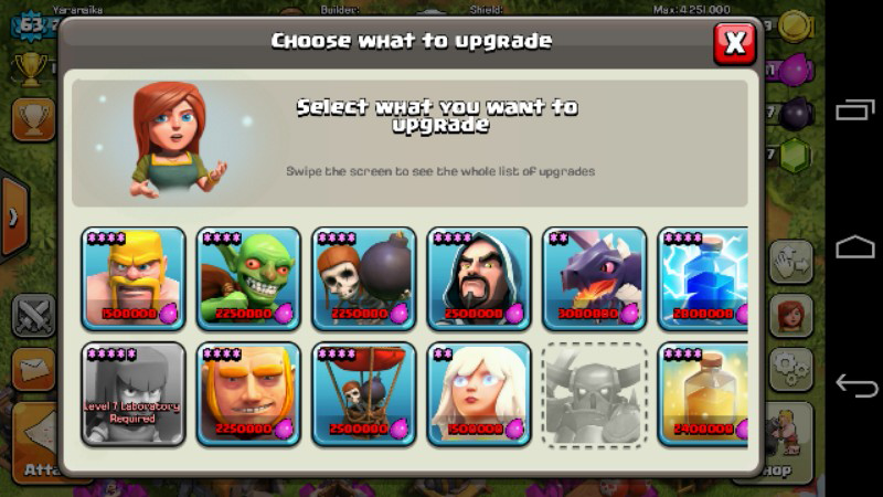 WTS Id Clash of Clans / CoC Th 8 lvl 62