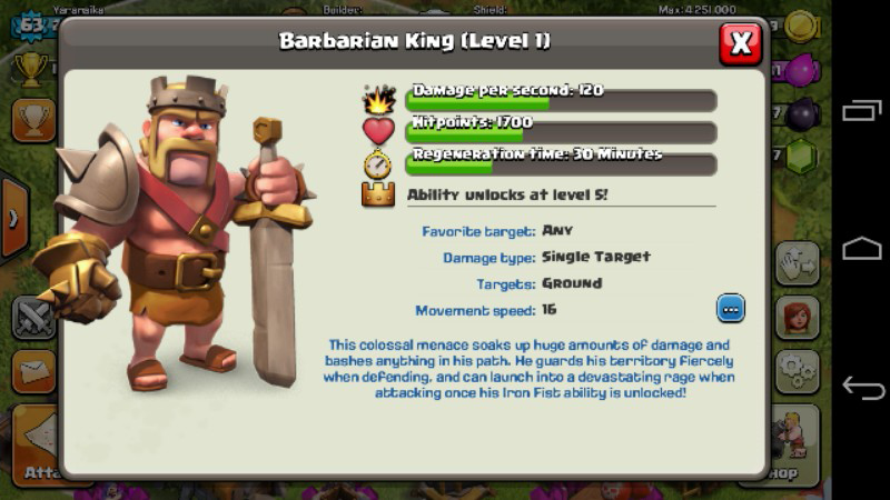WTS Id Clash of Clans / CoC Th 8 lvl 62