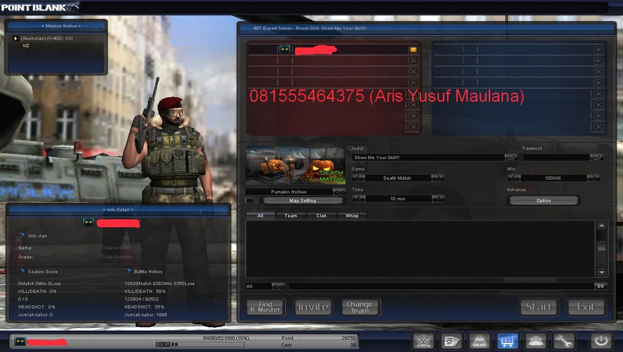 JUAL CHAR PB BRIGADIER & LETKOL EMAS (DATA SAMPAI AKAR) MURMER