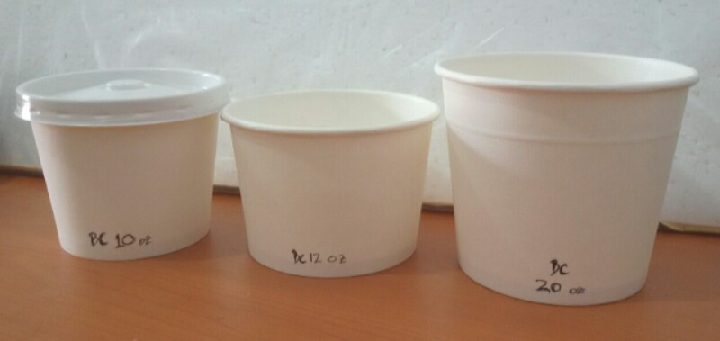 Terjual GELAS KERTAS / PAPERCUP / ICE CREAM CUP / SOUPCUP 