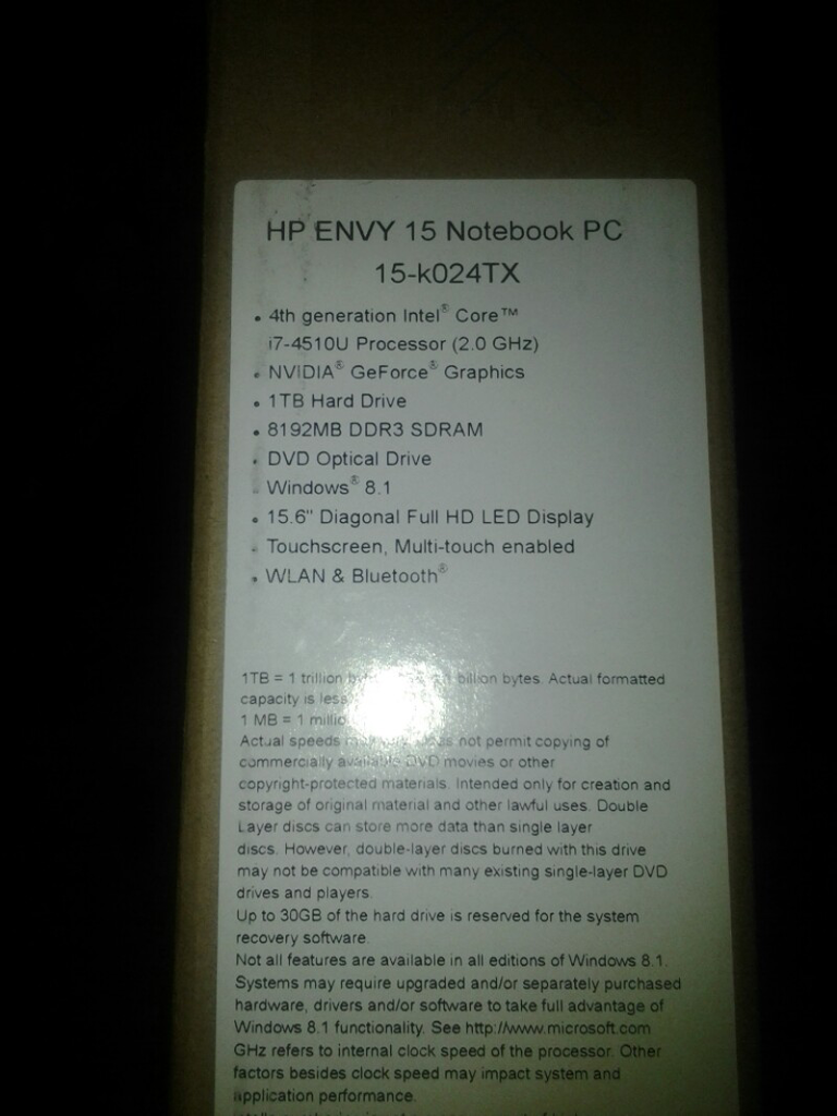 hp envy 15k024tx