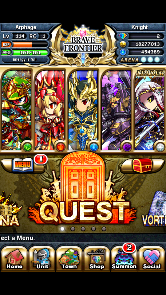WTS id Brave Frontier Maxwell Acquired , full crit team sbb