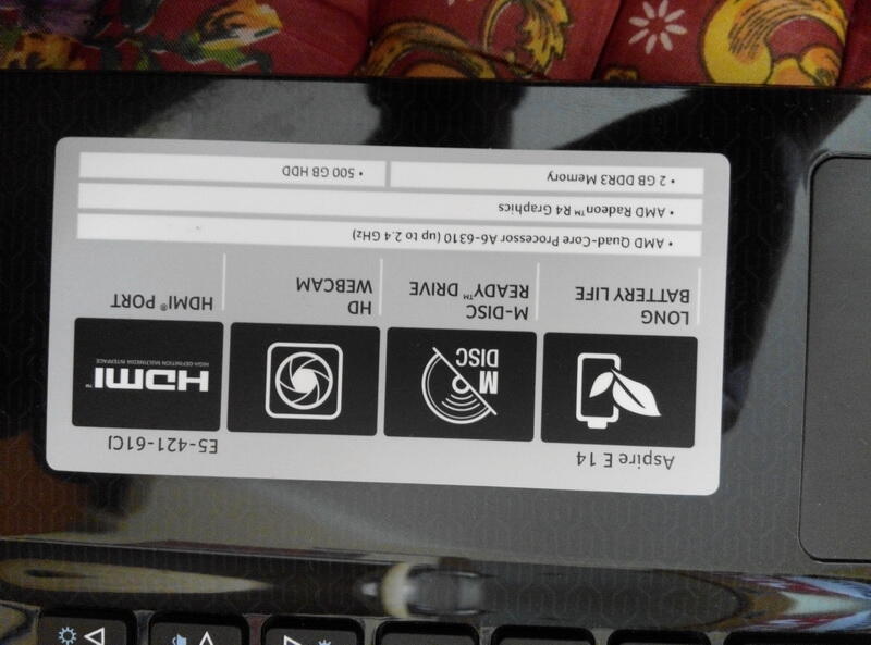 Notebook ACER AMD A6 QUADCORE VGA ATI 1 GB COD BALI DENPASAR KUTA HARGA MURAH
