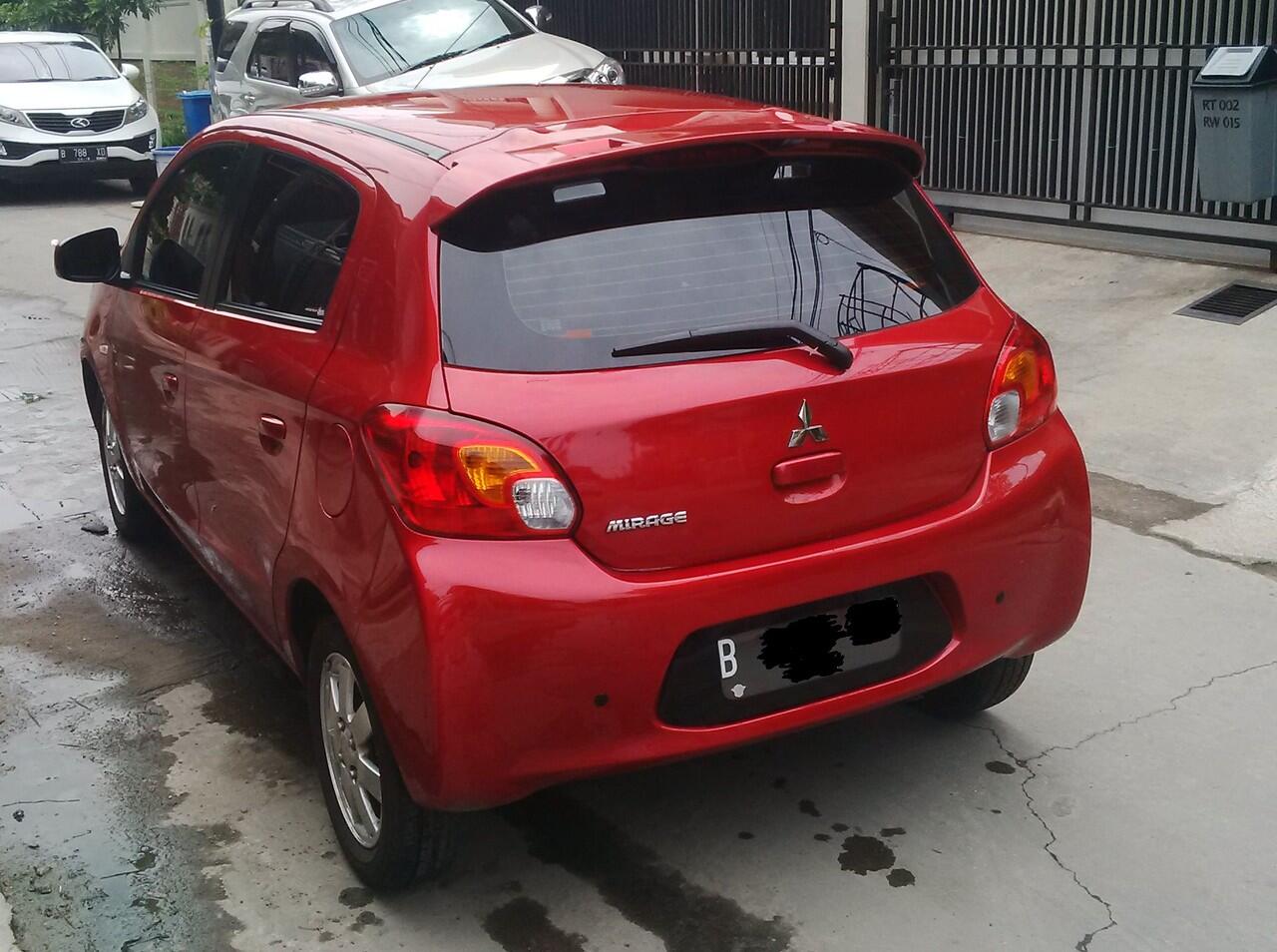 Jual Mitsubishi Mirage 2013 Akhir (STNK 2014) super mulusss