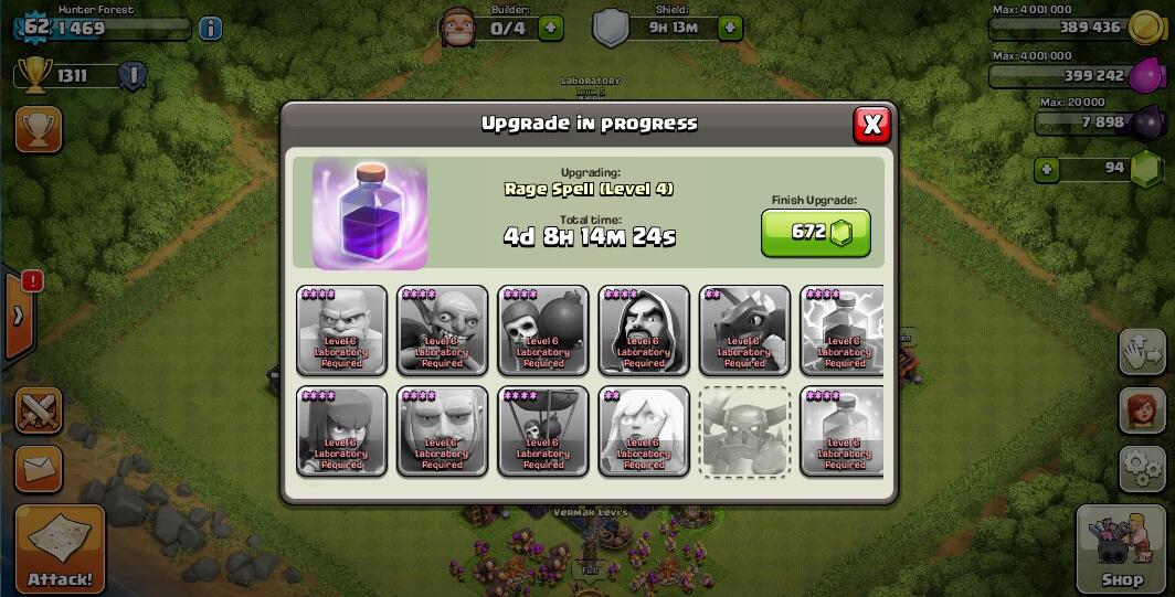 Sale ID COC TH 7 Tinggal Ketok TH 8
