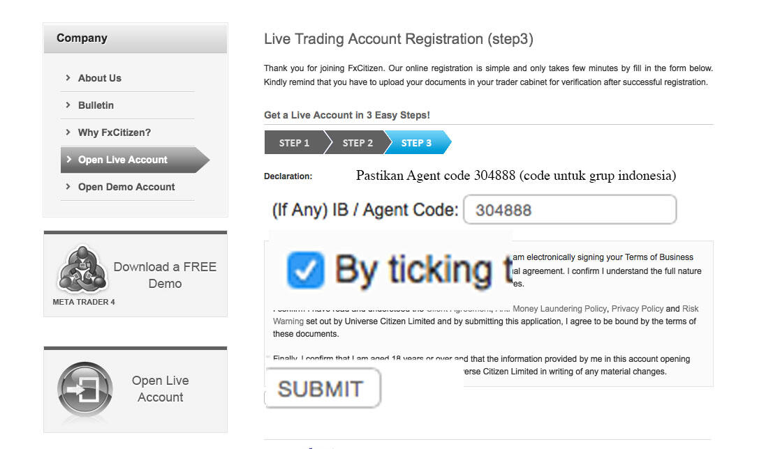 Tutorial Menjadi IB Di FxCitizen