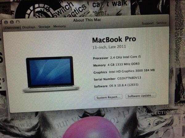 Macbook Pro 13"inc