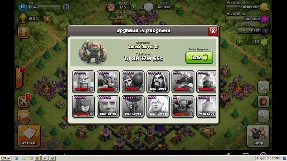 WTB ID COC CLASH OF CLANS TH9-TH10 MAX TROOPS