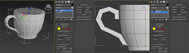 Basic Modeling - Attach Detach and Merging