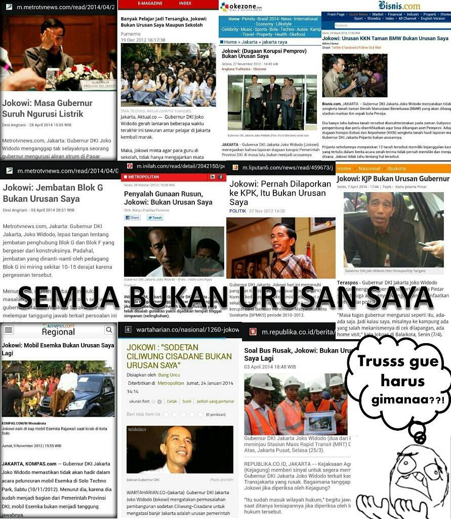 (Memalukan) Sindir Jokowi, Tanda Pagar #bukanurusansaya Terus Meroket