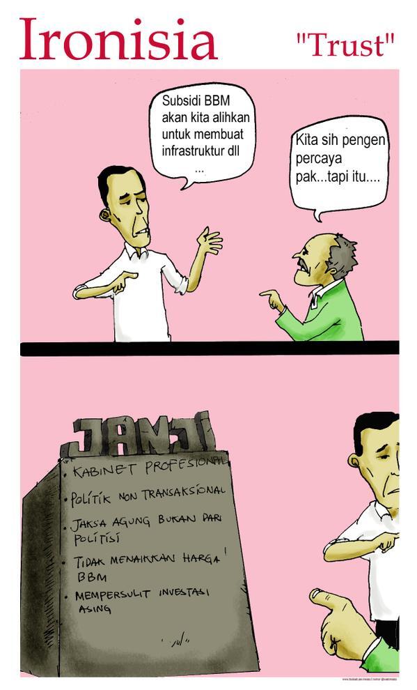 #BukanUrusanSaya Membuat Kepercayaan Publik Pada Jokowi Merosot 