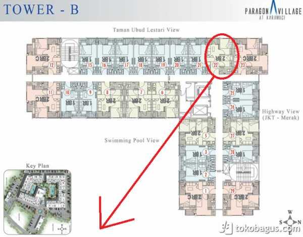 Apartemen Paragon Karawaci Siloam & UPH Full Furniture Lt9, Kondisi Super