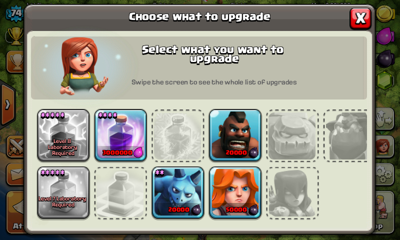 JUAL ID COC TH 8 LVL 74