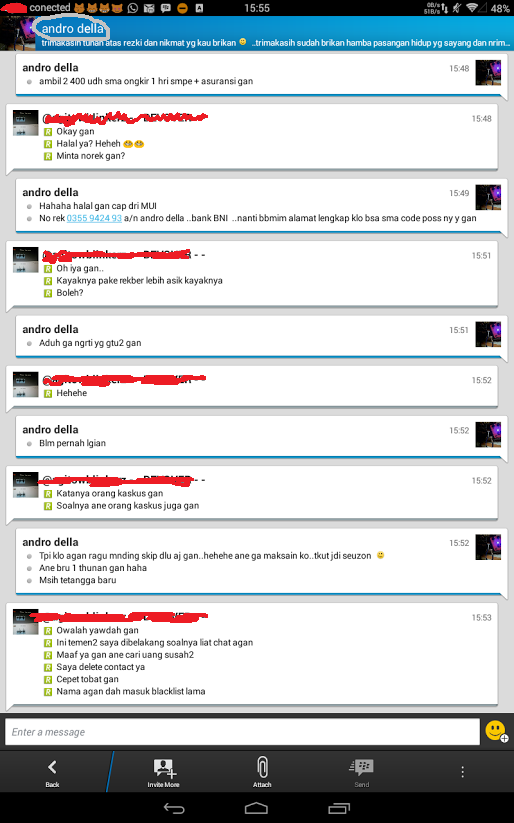 Dan anepun didatengin sama ANDRO DELLA &#91;black list&#93;