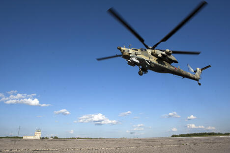 Uji Coba Perang, Helikopter Rusia Pergi Berburu di Irak