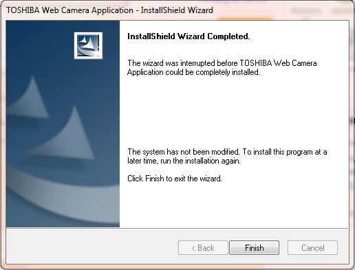 &#91;HELP&#93; Webcam laptop TOSHIBA ga hidup / gagal install driver
