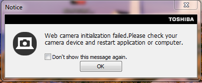 &#91;HELP&#93; Webcam laptop TOSHIBA ga hidup / gagal install driver