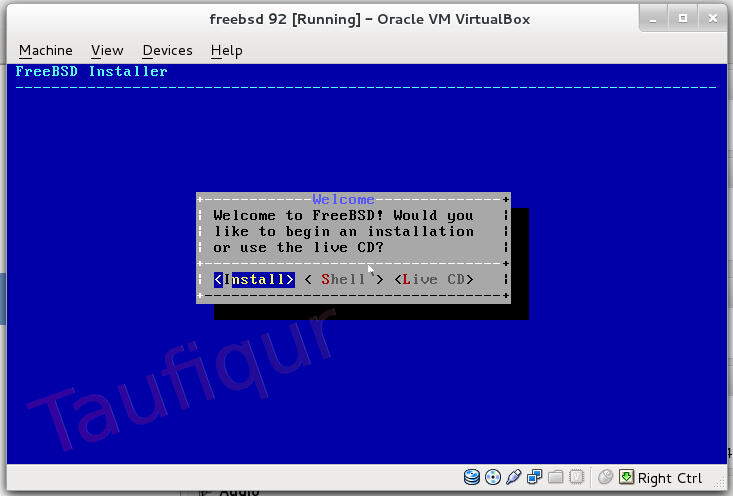 [share] Cara install Freebsd 9.2 dan konfigurasi GUI di Virtualbox