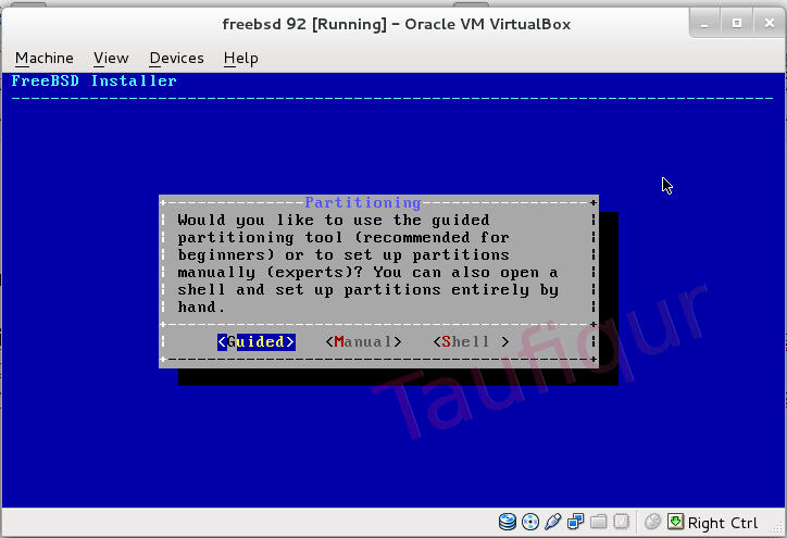 [share] Cara install Freebsd 9.2 dan konfigurasi GUI di Virtualbox