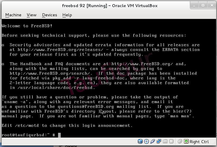 [share] Cara install Freebsd 9.2 dan konfigurasi GUI di Virtualbox