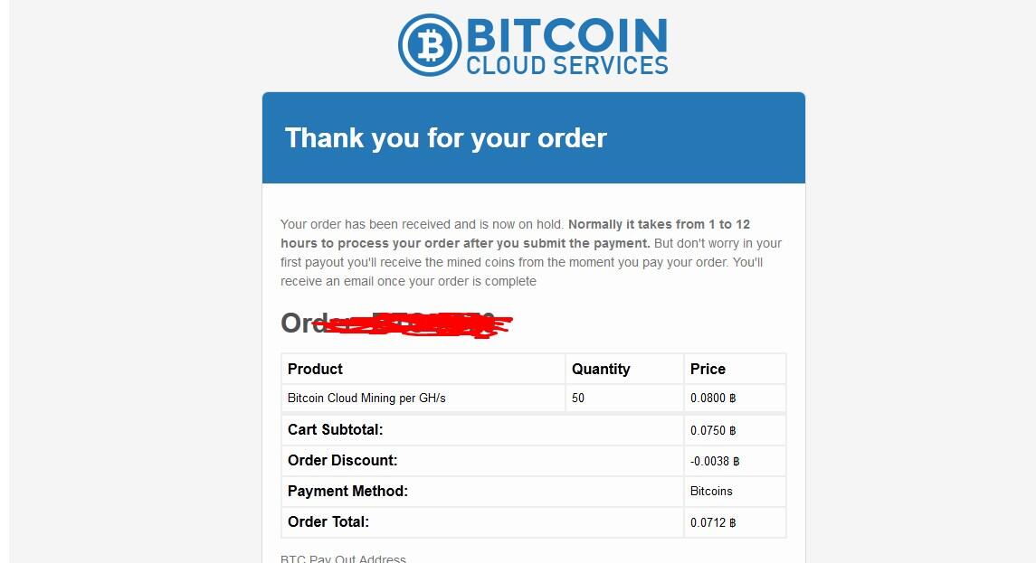 BCS (BitcoinCloudServices) cloud mining from silver member bitcoin foundation