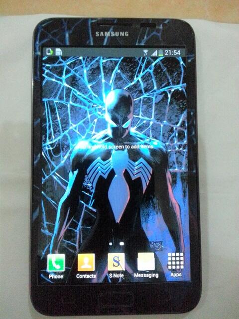 Samsung Galaxy Note N7000 Hitam/Black lengkap dan murah, kondisi 92%