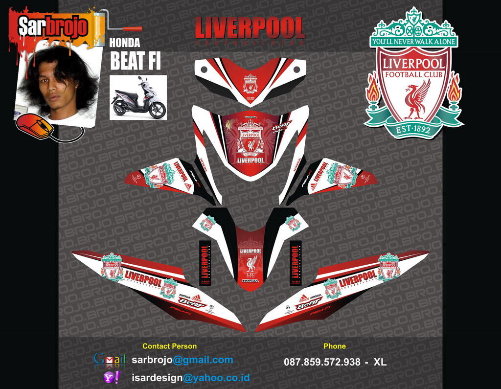 Modifikasi Motor Beat Liverpool Semut Modifikasi