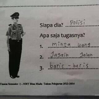 Anak SD saja tau, Ngakak!!!!! 