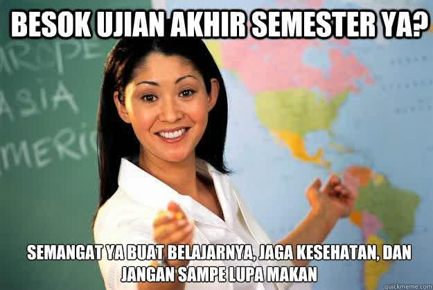 &#91;Sharing&#93; Ngeri Gan Disekolah Ane UAS Pake Disumpah!!