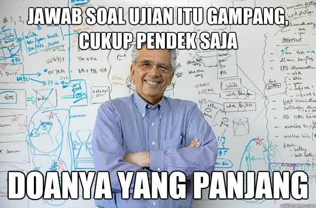 &#91;Sharing&#93; Ngeri Gan Disekolah Ane UAS Pake Disumpah!!