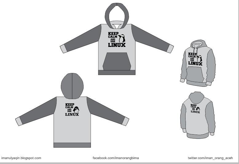 &#91;Share&#93; Gratis Desain Hoodie (Sweater) Linux, Freebsd *Desainer Grafis &amp; masuk gan*