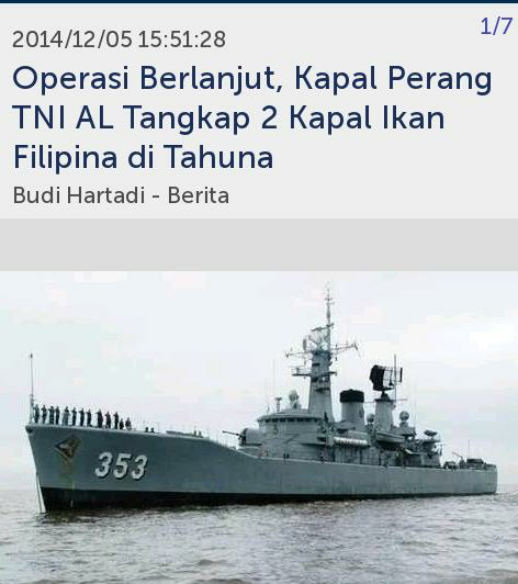 TNI AL menenggelamkan kapal asing pencuri ikan di perairan Indonesia