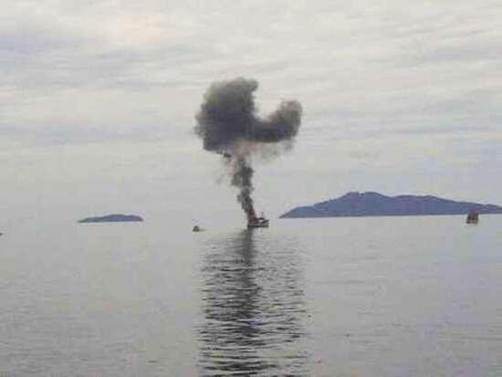 TNI AL Tenggelamkan Tiga Kapal Vietnam di Anambas Hari Ini
