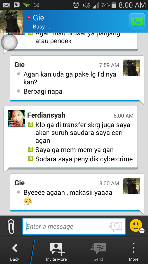 &#91;Help&#93; Ane Baru Jadi Korban Penipuan orang ini gan