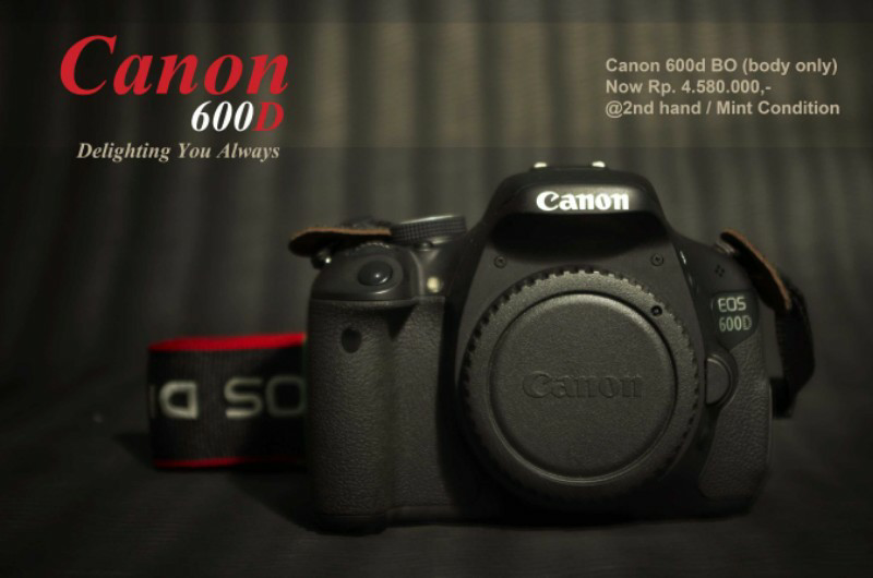 Terjual jual segera canon 600d body only ex simpenan  KASKUS