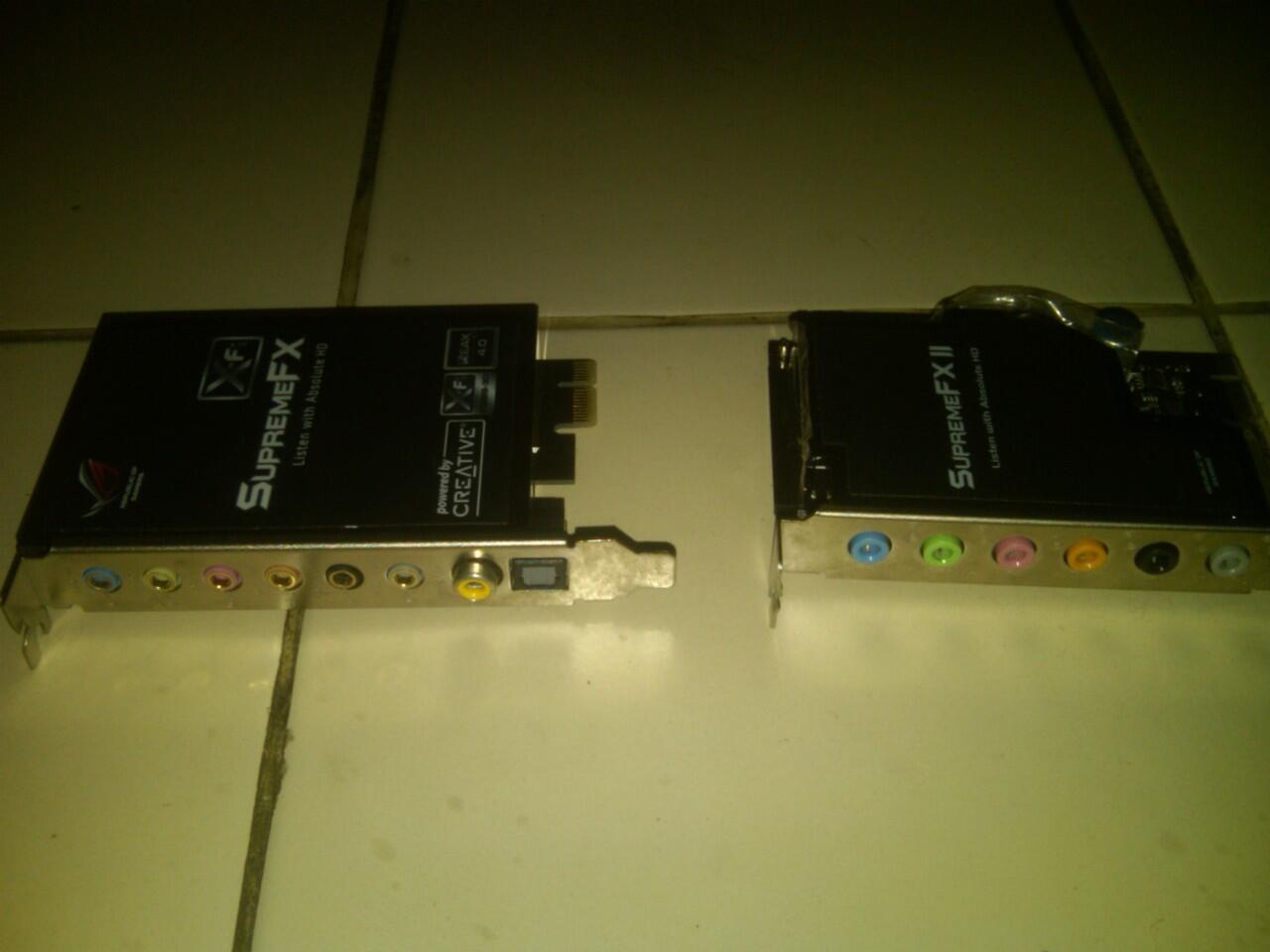 Terjual Sound card ASUS Supreme Fx 2/ x fi/Suara Game jadi 
