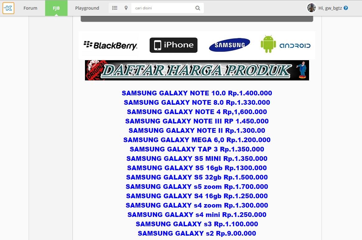 kembali fjb kaskus kaya dulu lagi