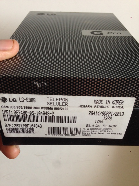 LG G Pro E988 99% Fullset Istimewa Garansi Panjang Murah Semarang
