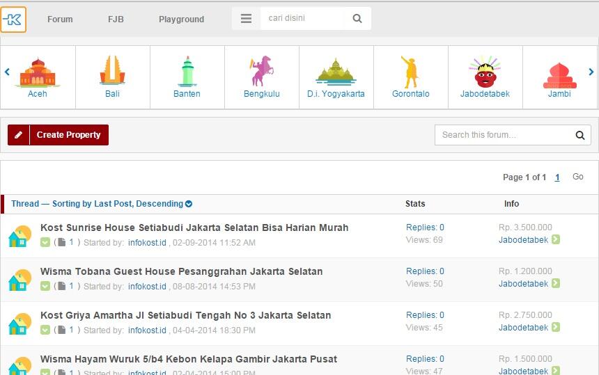 Sekarang di Kaskus Playground Bisa Cari Kost Harian Juga loh Gan ( +PIC Caranya Gan) 