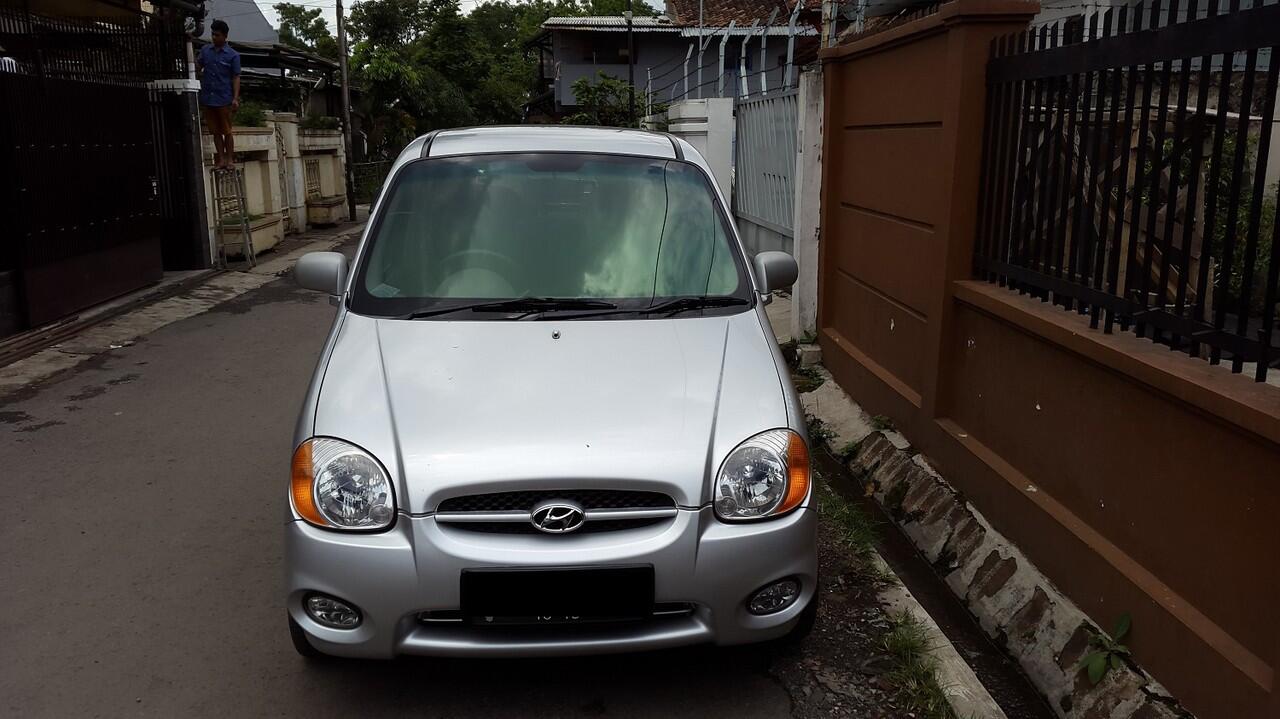 WTS DIJUAL CEPAT HYUNDAI ATOZ GLS A/T 2003 WARNA SILVER KILOMETER SUPER RENDAH (40RB)