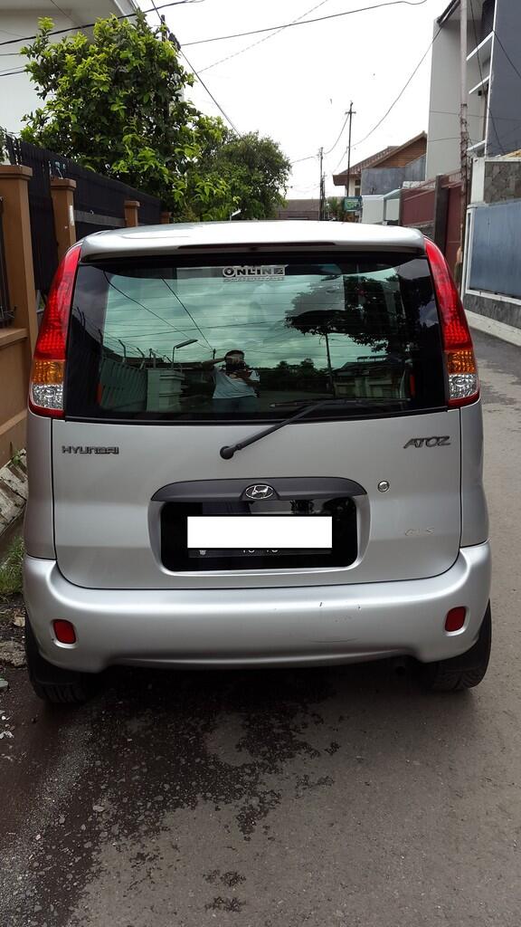 WTS DIJUAL CEPAT HYUNDAI ATOZ GLS A/T 2003 WARNA SILVER KILOMETER SUPER RENDAH (40RB)